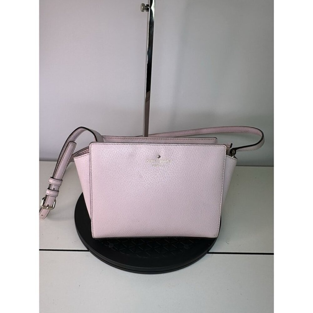 Kate Spade Pink Mauve Crossbody Purse Handbag 100% Leather